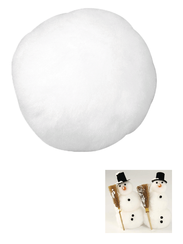 18x Kunst sneeuwballen 7,5 cm sneeuw deco versiering