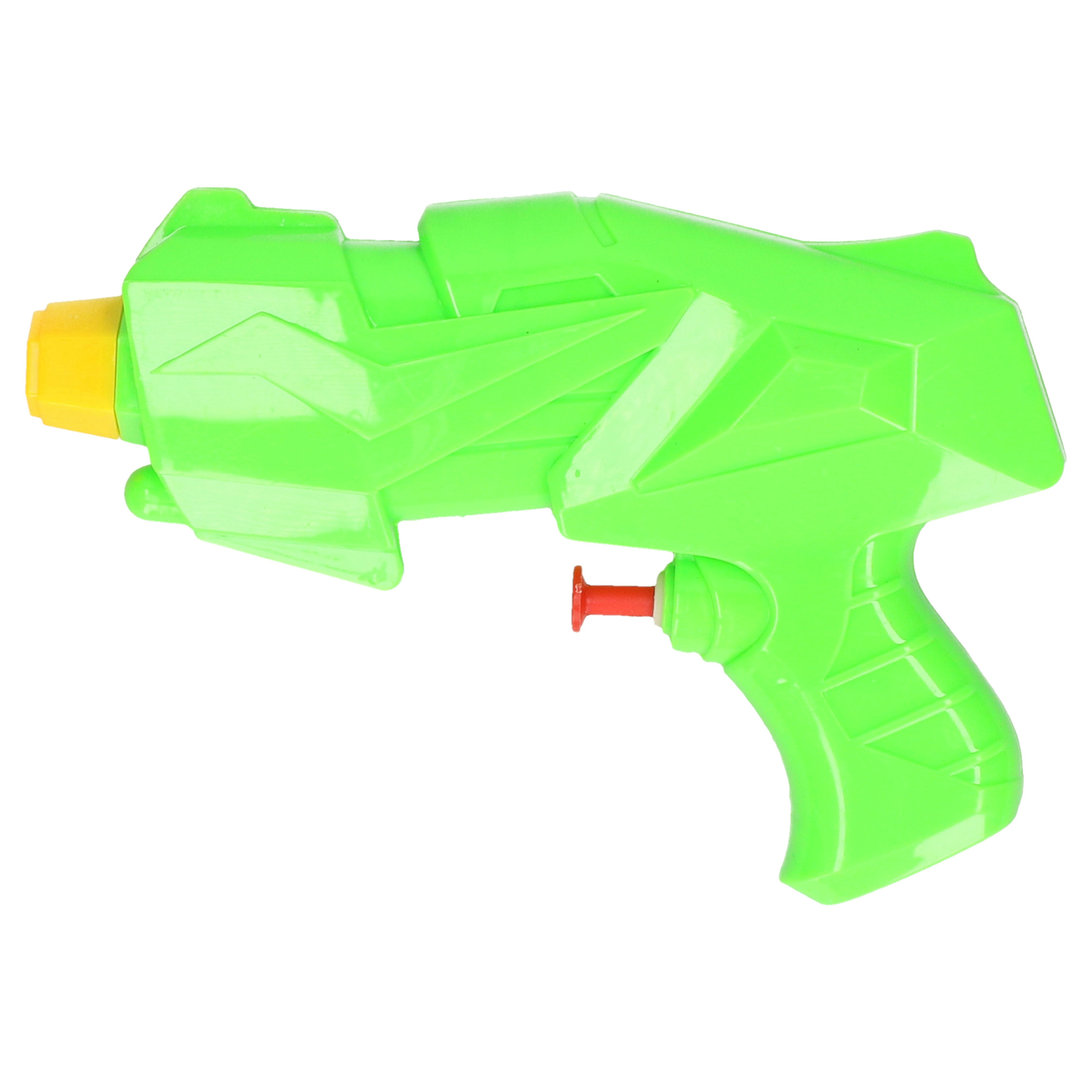 1x Mini waterpistolen-waterpistool groen van 15 cm kinderspeelgoed