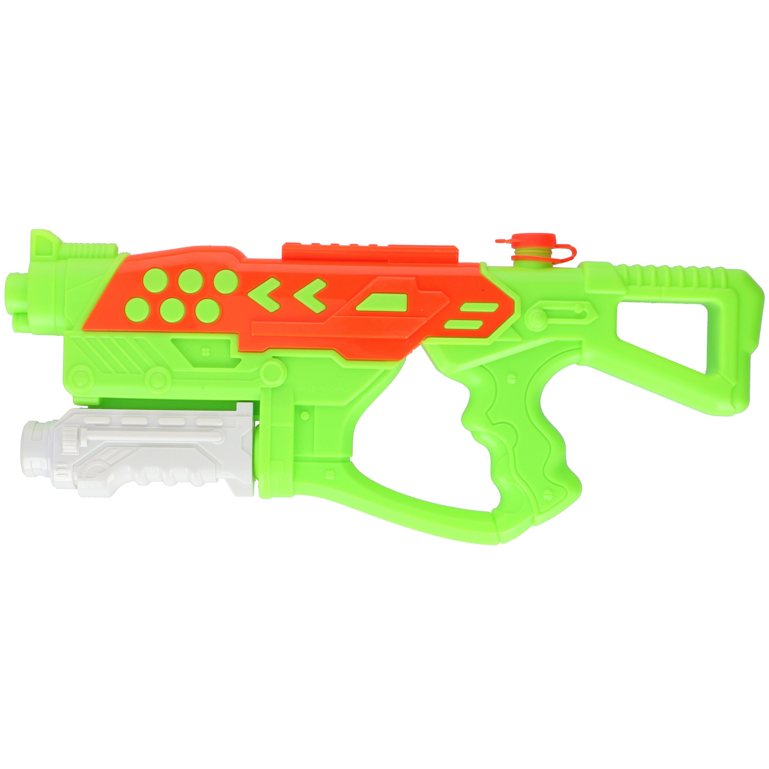 1x Waterpistolen-waterpistool groen van 42 cm kinderspeelgoed