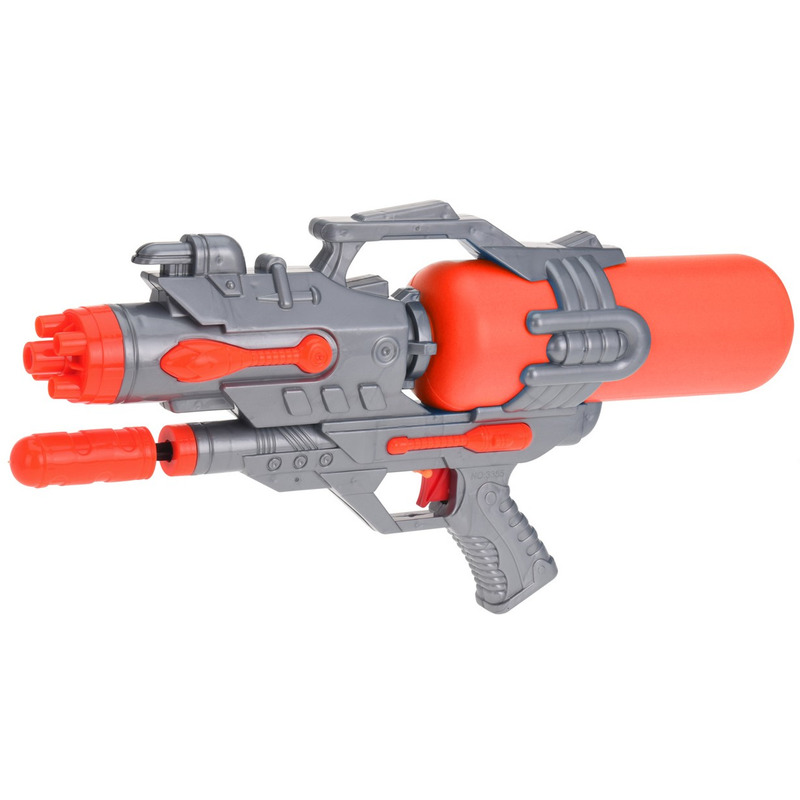 1x Waterpistolen-waterpistool oranje van 46 cm kinderspeelgoed