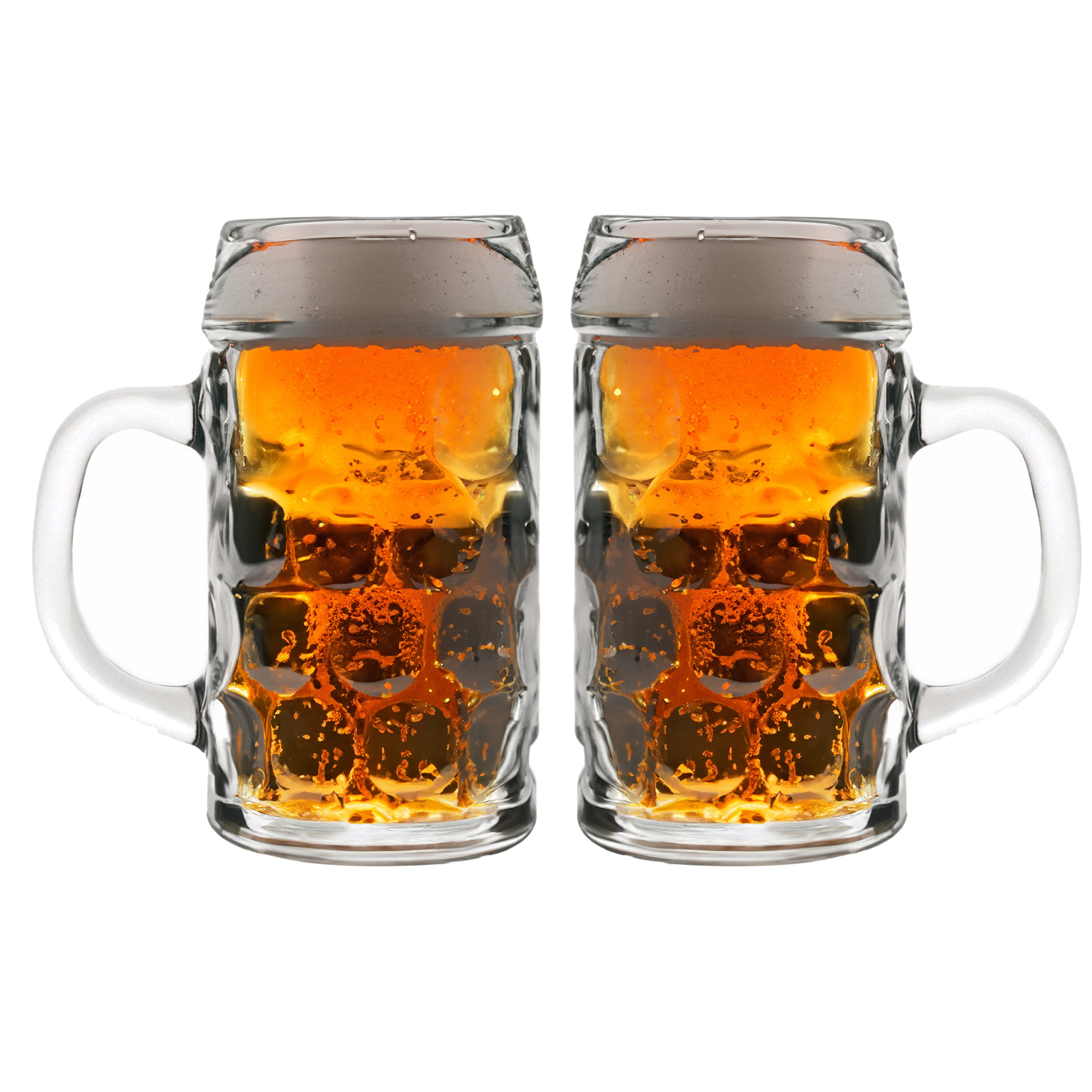 2x Bierpullen-Bierglazen 1 liter Oktoberfest glazen