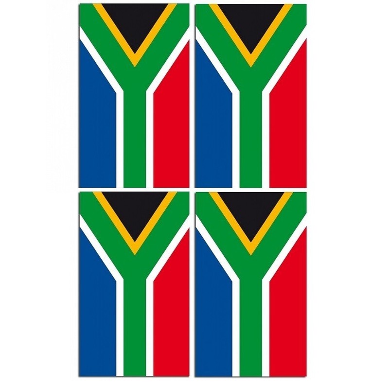 2x Papieren slingers Zuid-Afrika