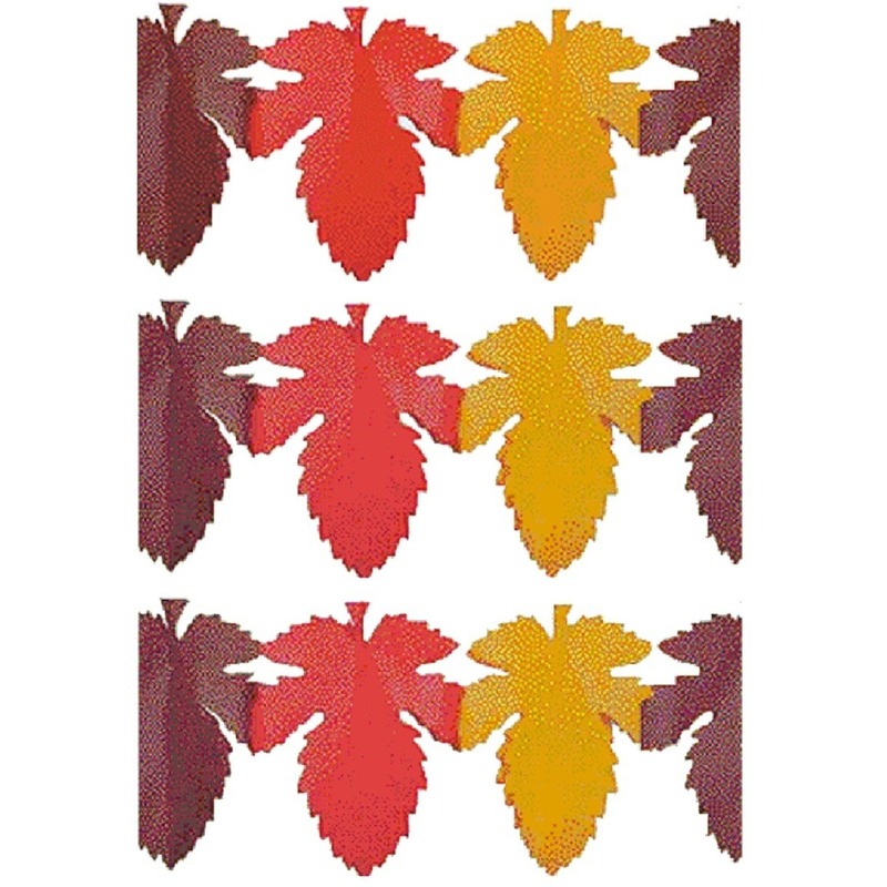 3x Slingers herfstbladeren 3 meter herfst thema versiering