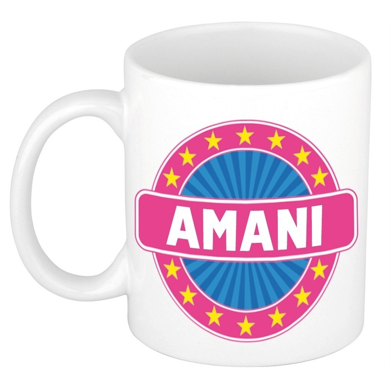 Amani naam koffie mok-beker 300 ml