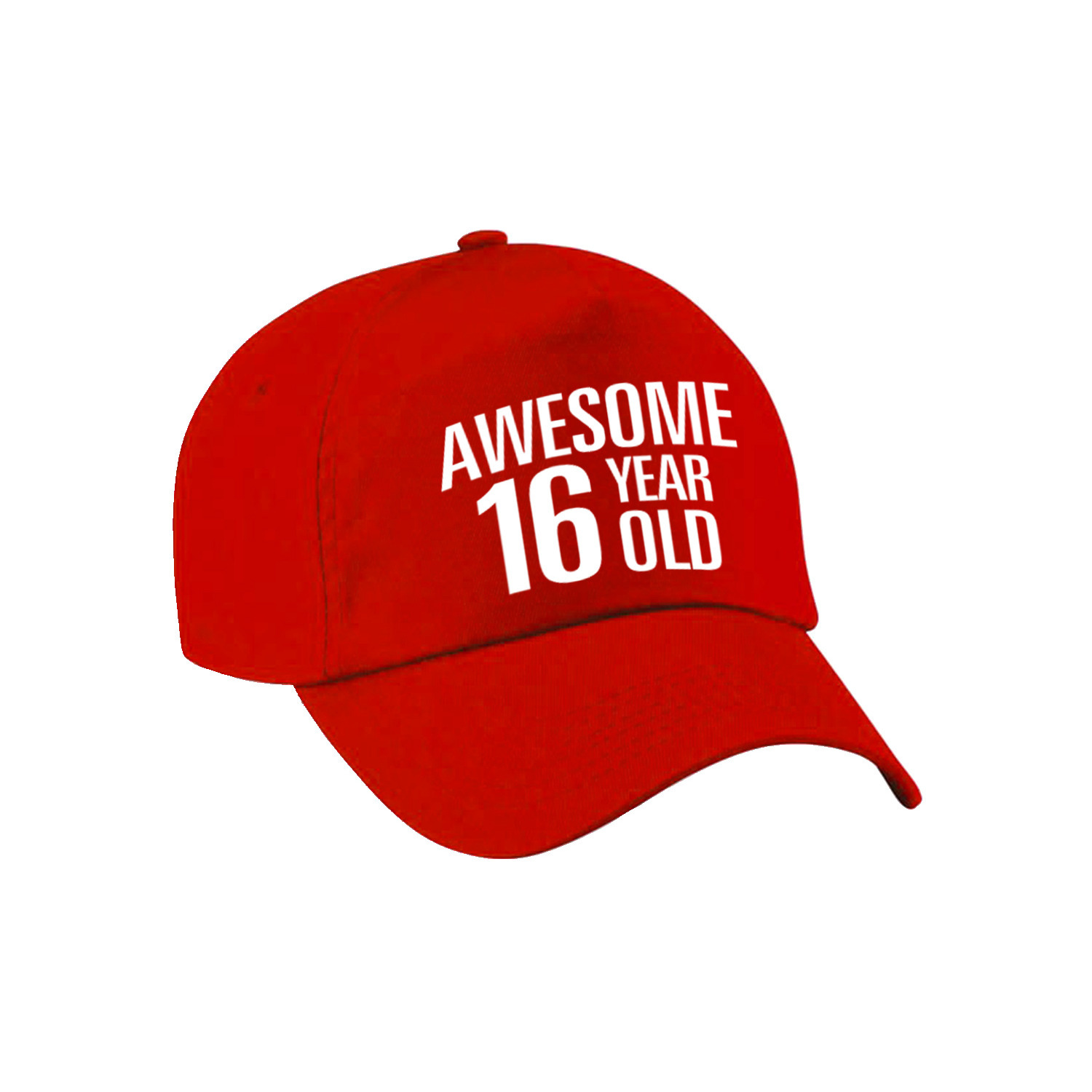 Awesome 16 year old verjaardag pet-cap rood voor dames en heren