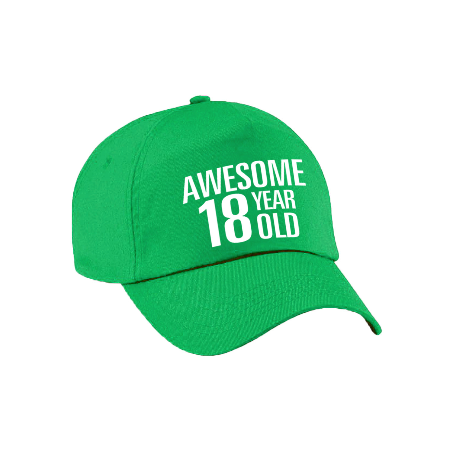 Awesome 18 year old verjaardag pet-cap groen voor dames en heren