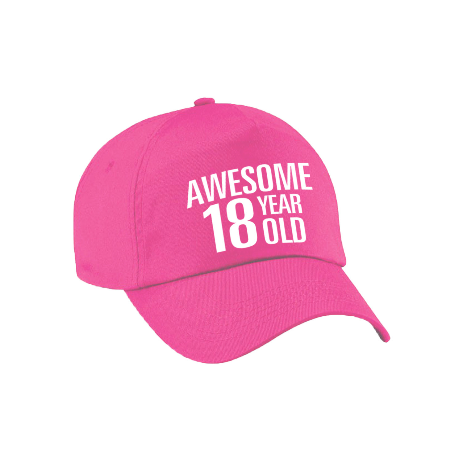 Awesome 18 year old verjaardag pet-cap roze voor dames en heren