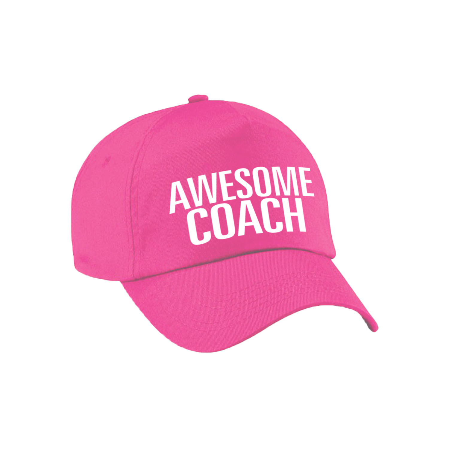 Awesome coach pet-cap roze voor dames en heren