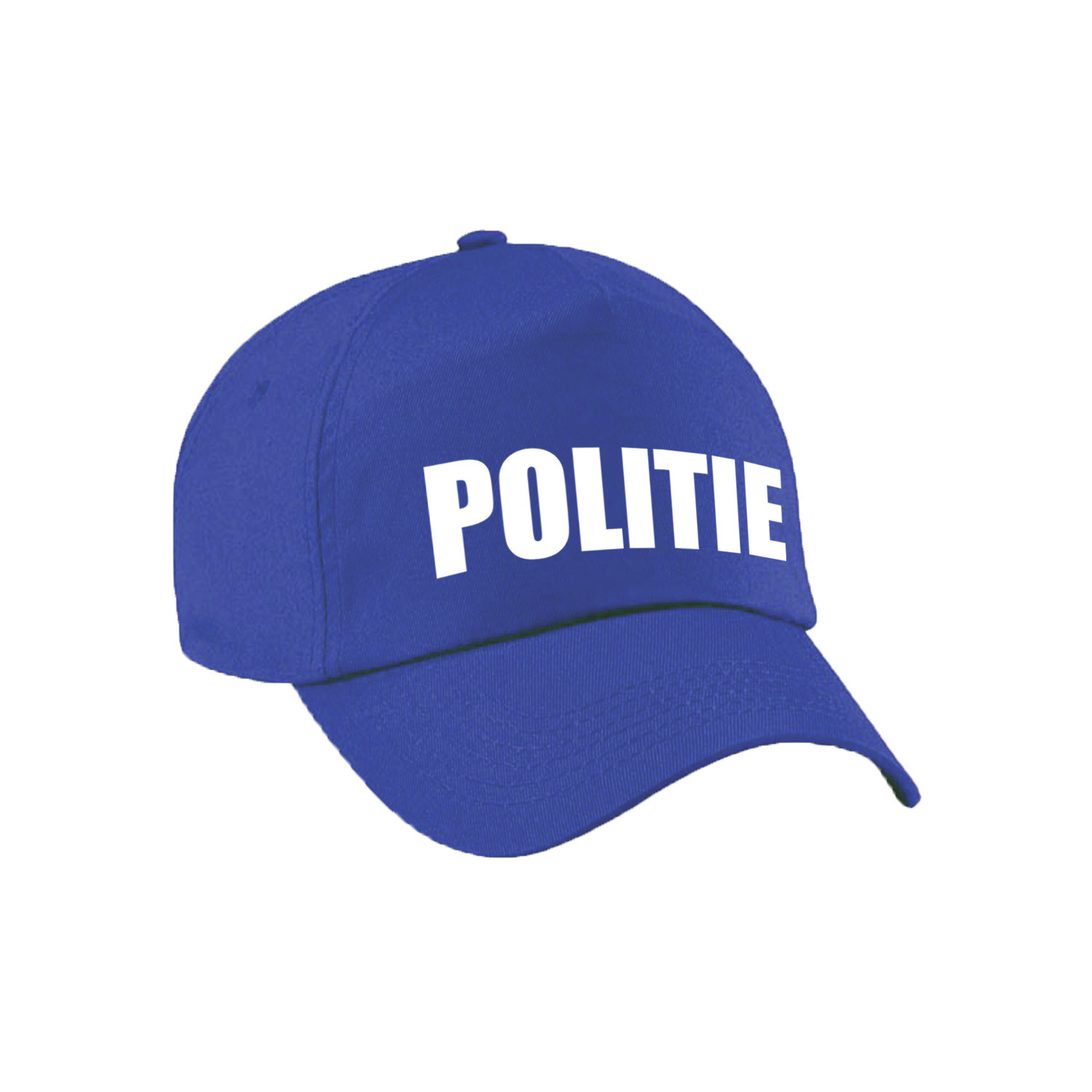 Blauwe politie agent verkleed pet-cap voor volwassenen