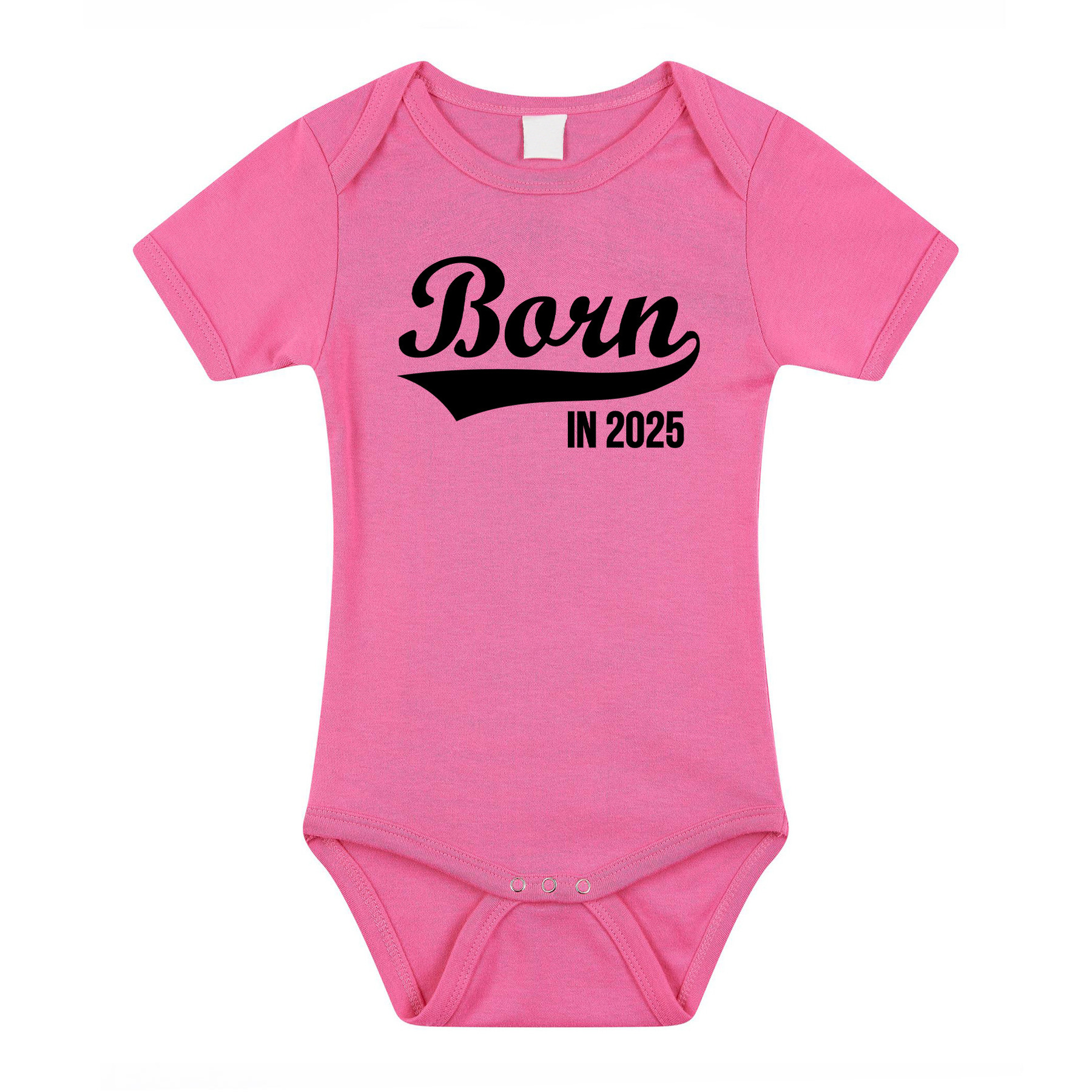 Born in 2025 cadeau baby rompertje roze meisjes