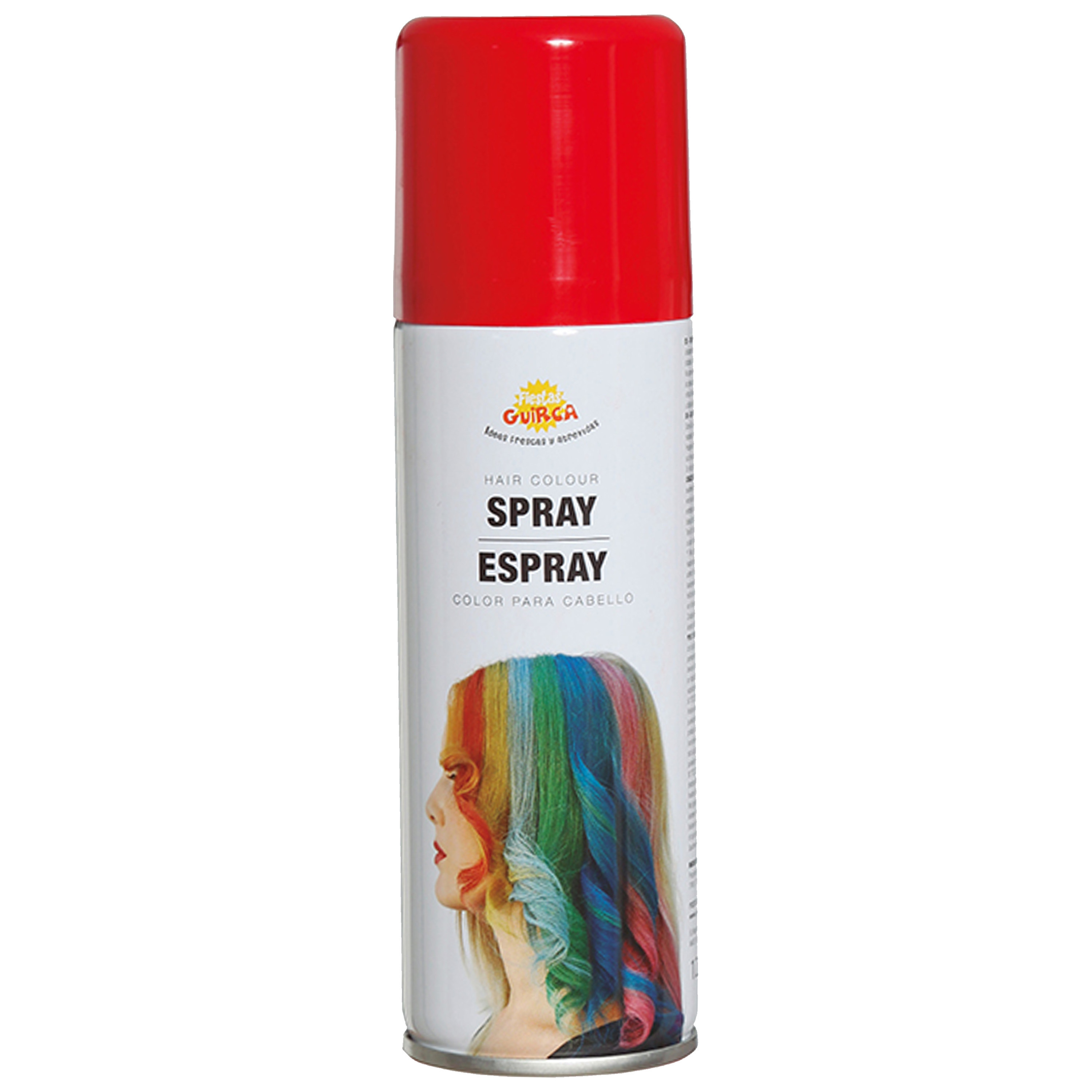 Carnaval verkleed haar verf-spray rood spuitbus 125 ml