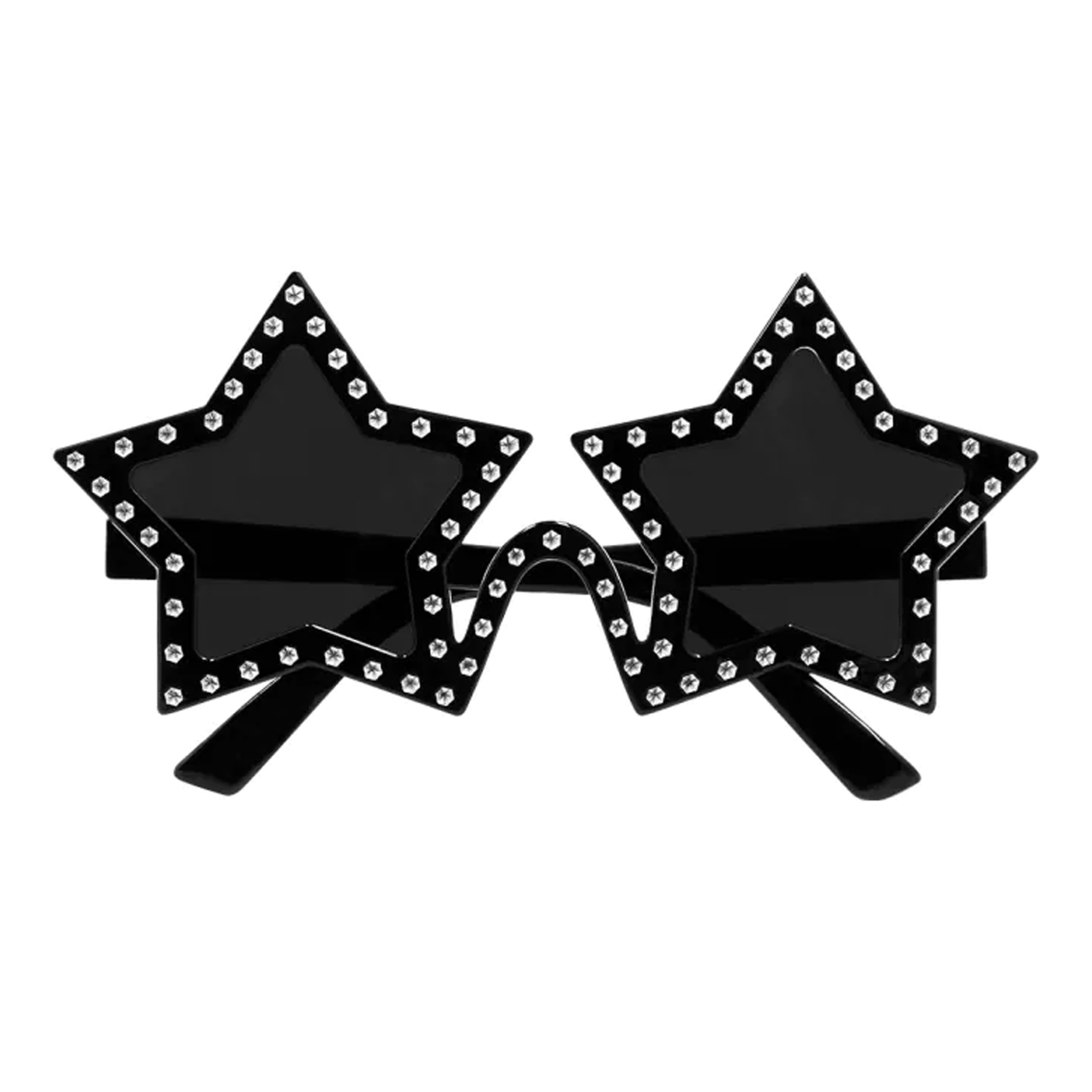 Carnaval-verkleed party bril Stars Disco-eighties thema zwart volwassenen
