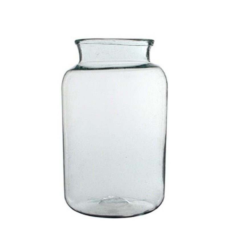 Cilinder vaas-bloemenvaas transparant glas 40 x 23 cm