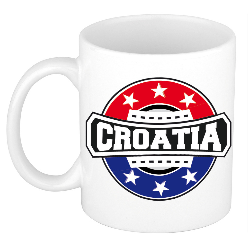 Croatia-Kroatie embleem mok-beker 300 ml