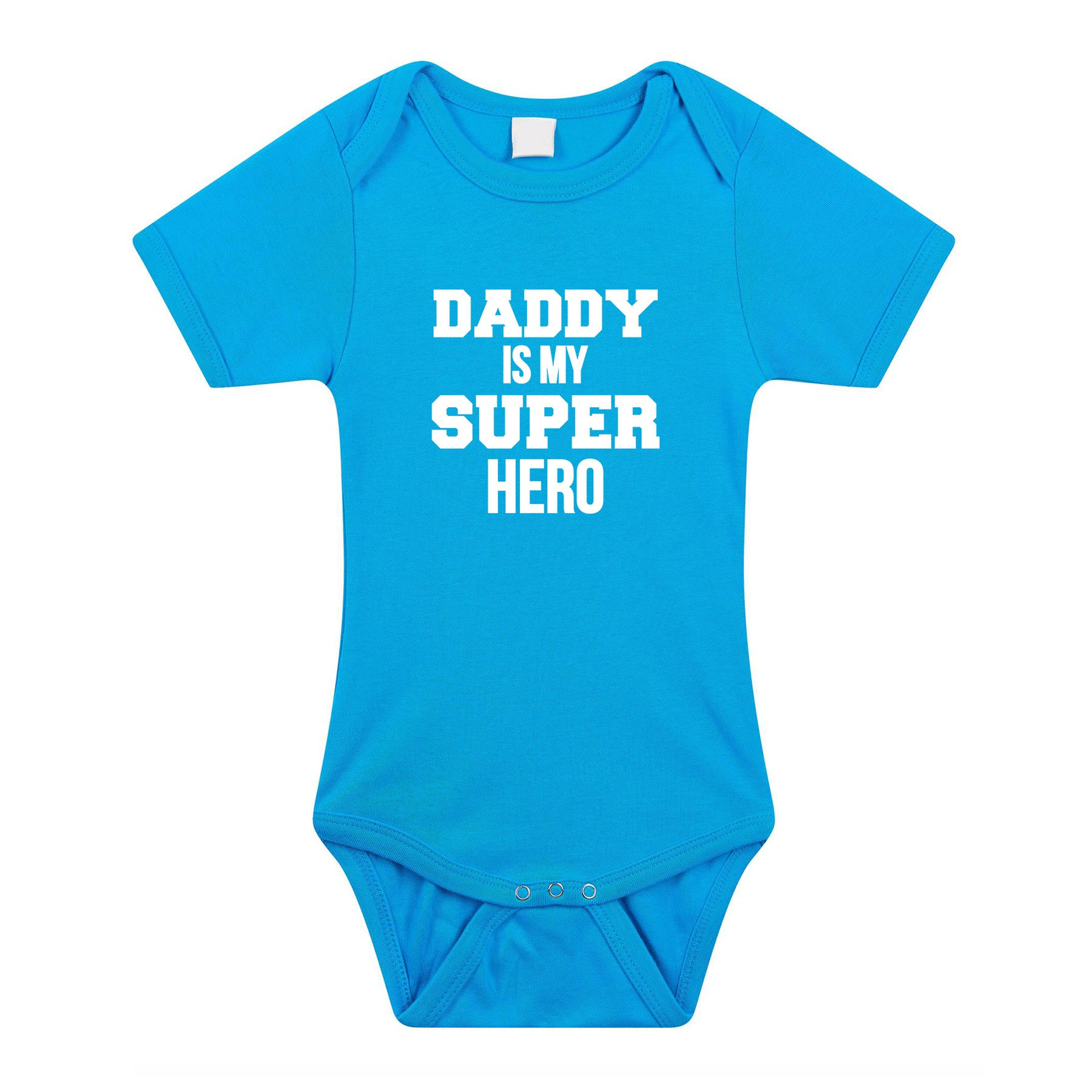Daddy super hero geboorte cadeau-kraamcadeau romper blauw voor babys-jongens