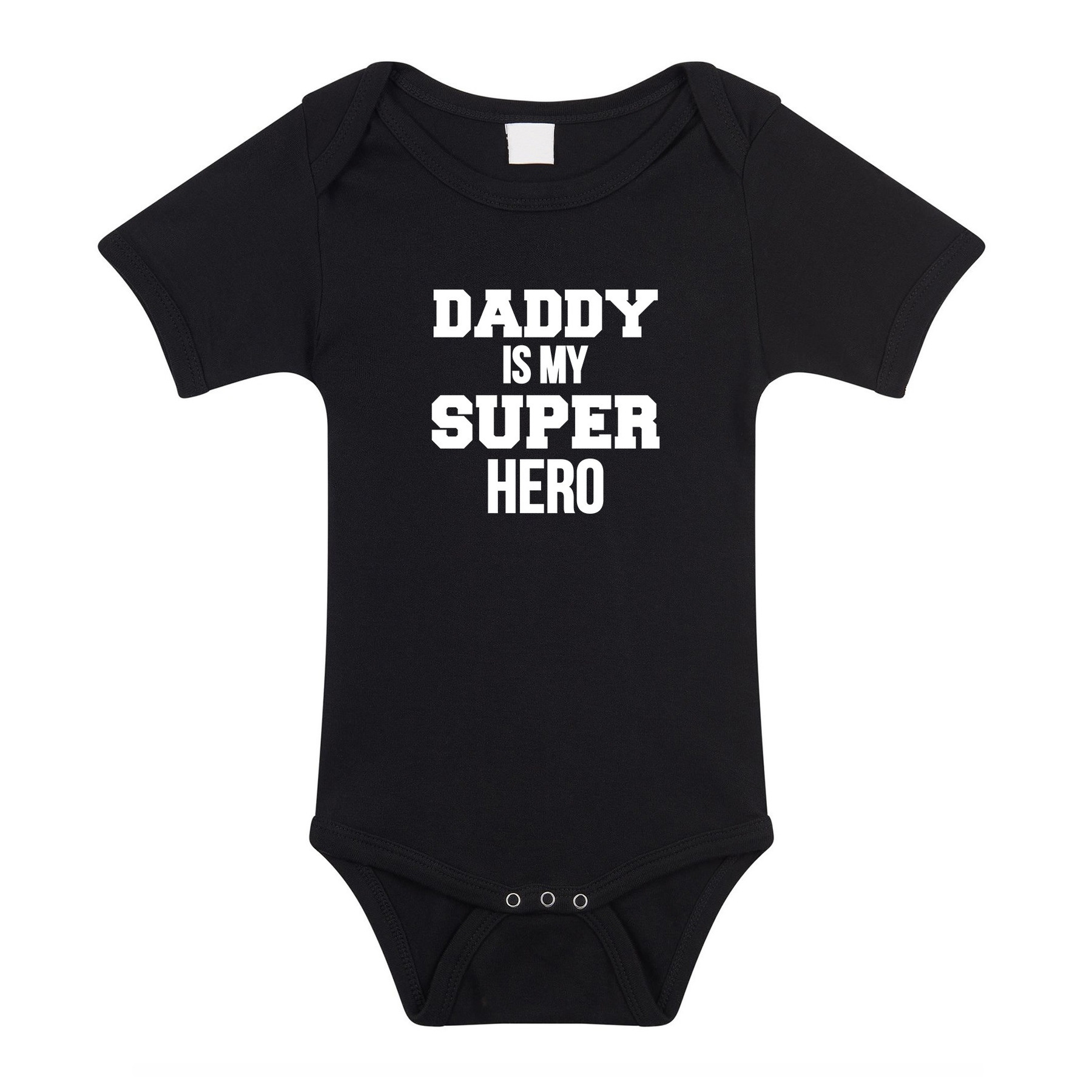 Daddy super hero geboorte cadeau-kraamcadeau romper zwart voor babys