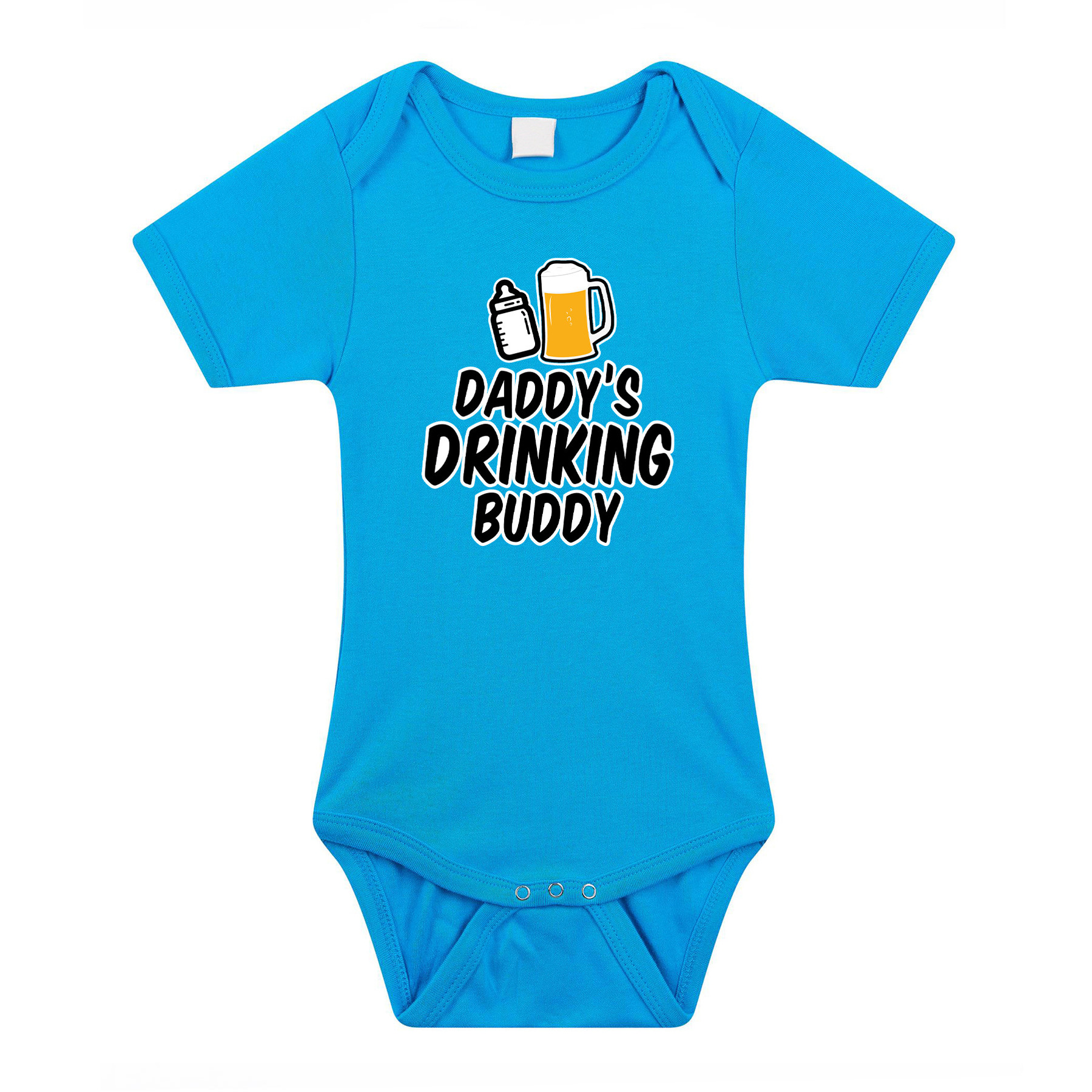 Daddys drinking buddy geboorte cadeau-kraamcadeau romper blauw voor babys