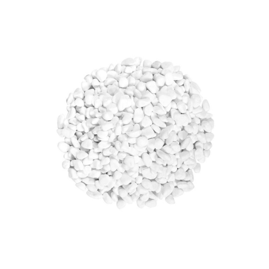 Decoratie-hobby stenen-kiezelstenen wit 350 gram