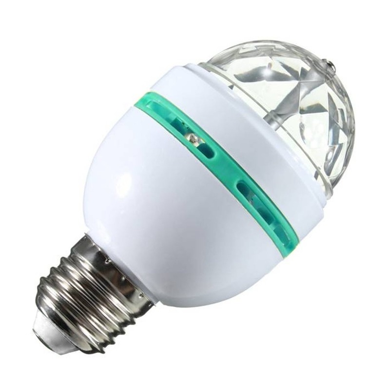 Disco lamp-licht E27 fitting roterend 30 kleureffecten