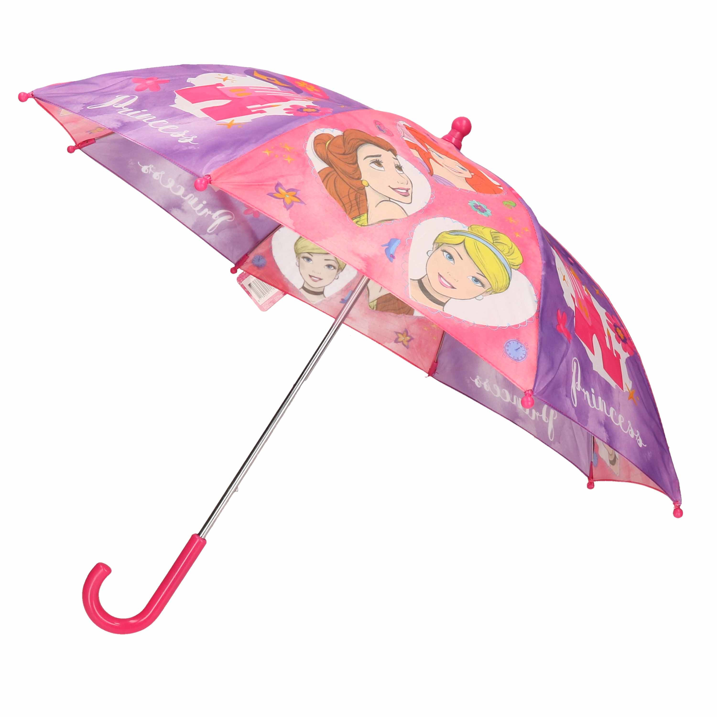 Disney Princess paraplu roze-lila voor kinderen 65 cm