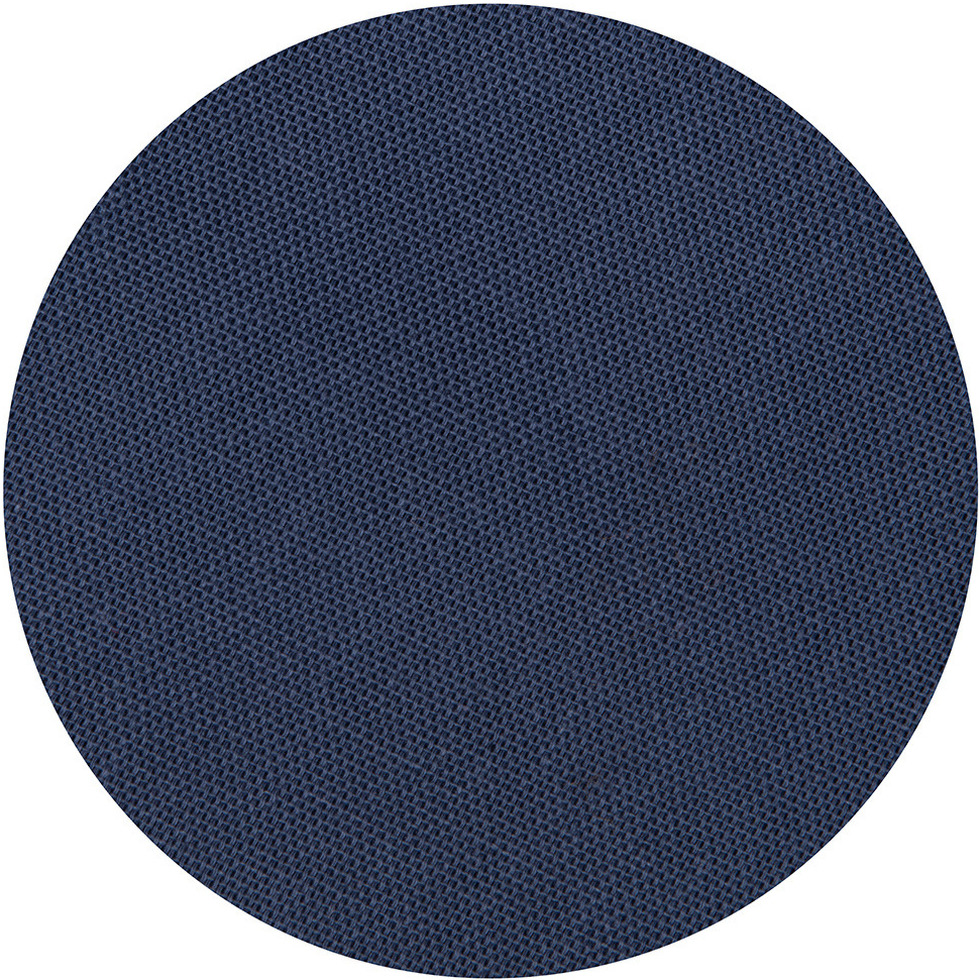 Donkerblauw tafelkleed van polyester-katoen rond 160 cm