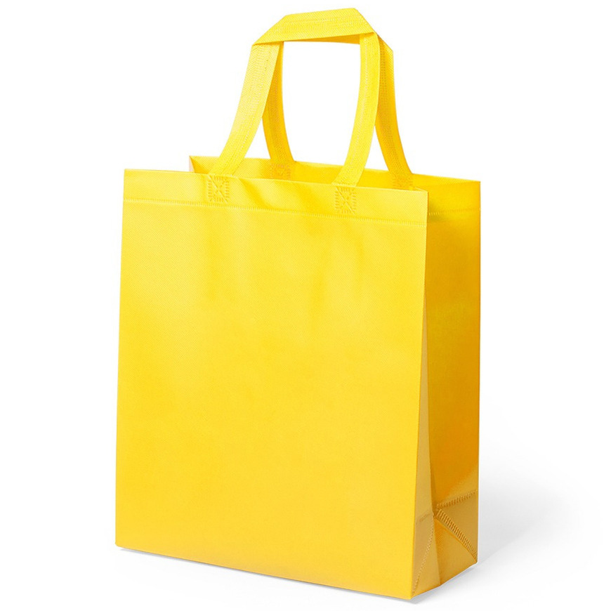 Draagtas-schoudertas-boodschappentas in de kleur geel 35 x 40 x 15 cm
