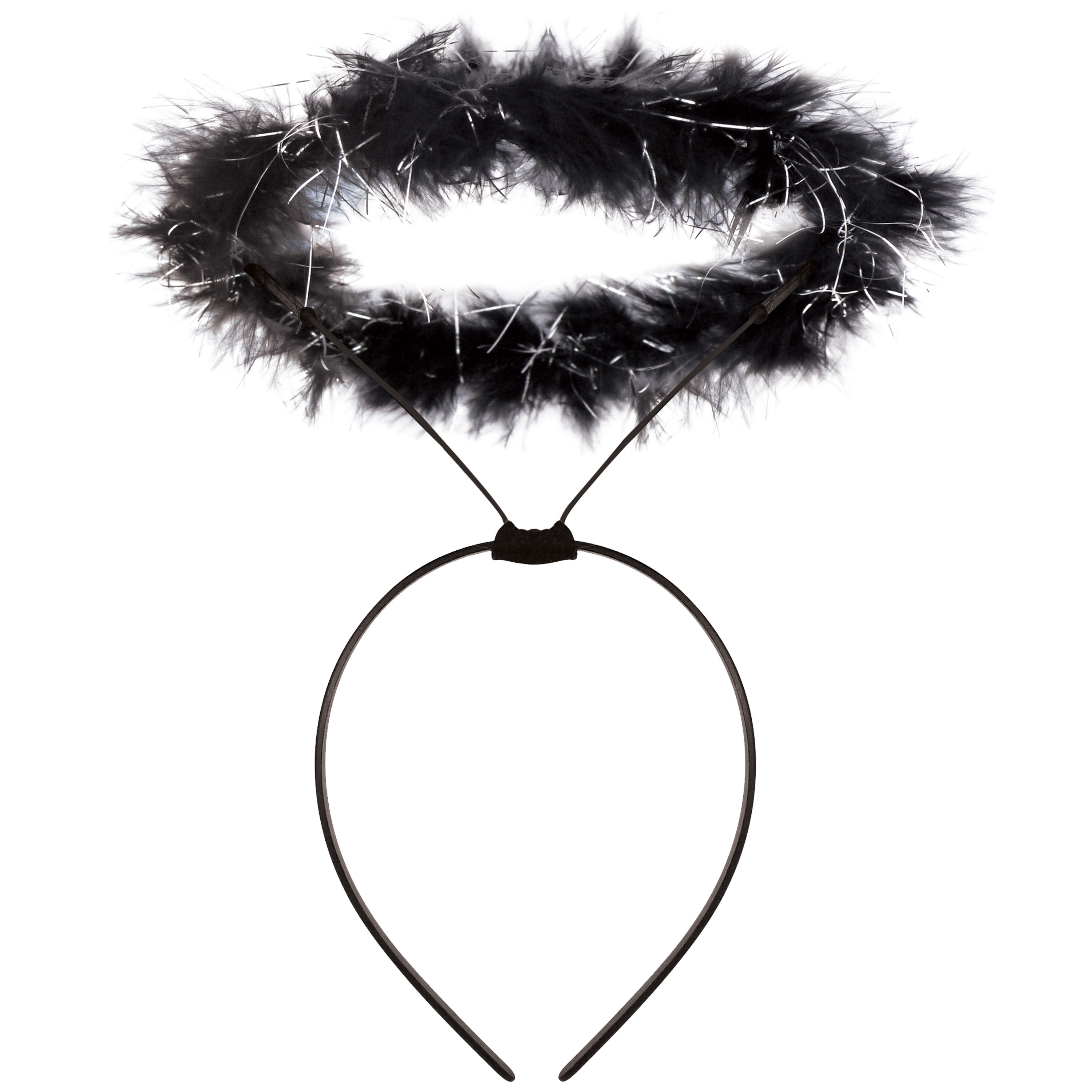 Engel halo diadeem-tiara-haarband zwart Halloween-horror thema accessoires