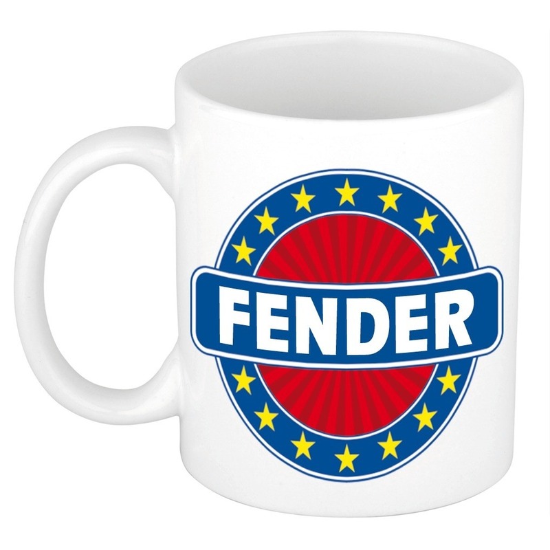 Fender naam koffie mok-beker 300 ml