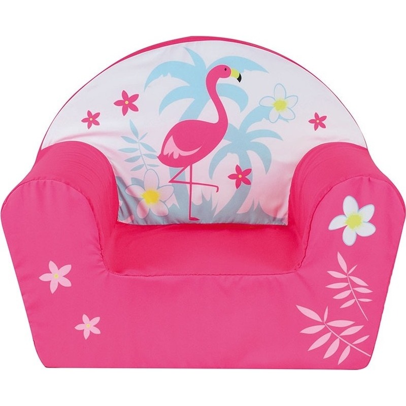 Flamingo kinderstoel-kinderfauteuil voor peuters 33 x 52 x 42 cm