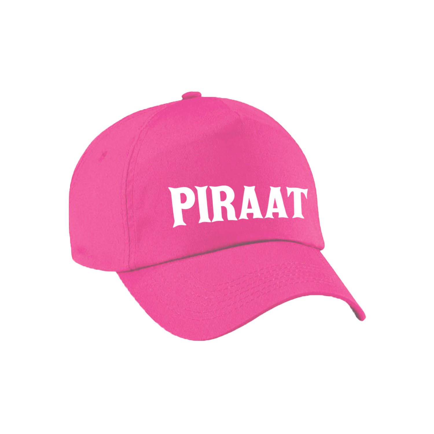 Foute piraat verkleed pet roze volwassenen