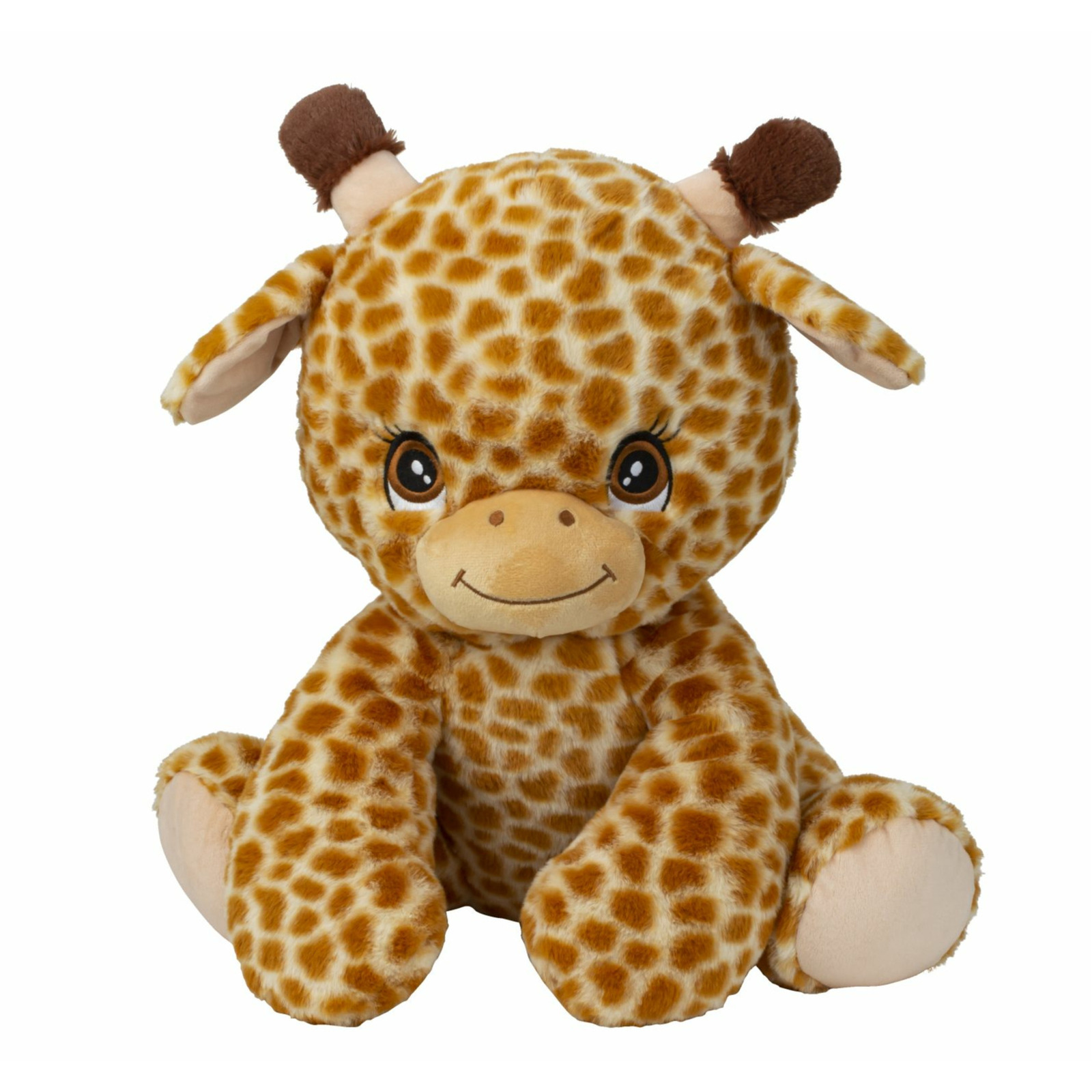 Giraffe knuffel van zachte pluche speelgoed dieren 33 cm