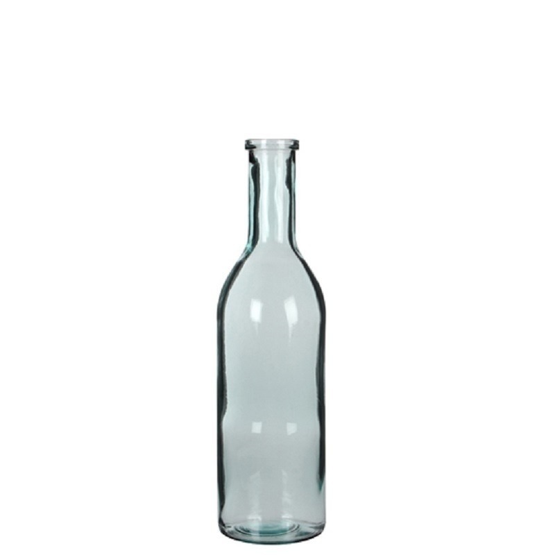 Glazen fles-vaas transparant 50 x 15 cm