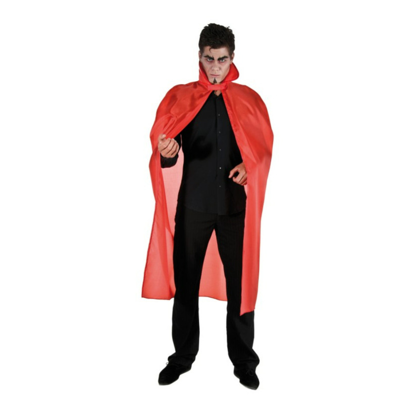 Halloween Dracula cape voor volwassenen rood L127 cm