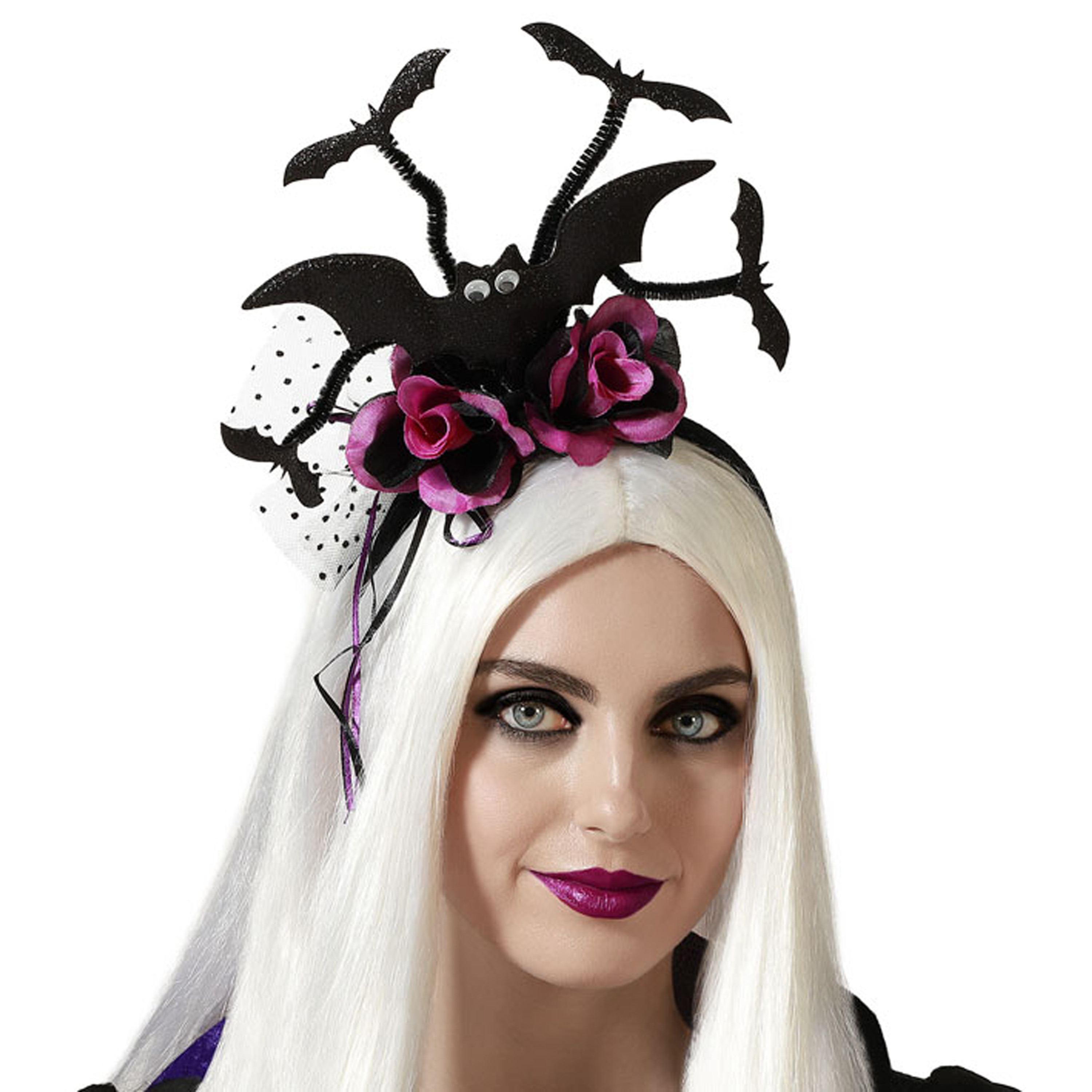 Halloween - Halloween/horror verkleed diadeem/tiara - dark zombie queen - kunststof - dames/meisjes