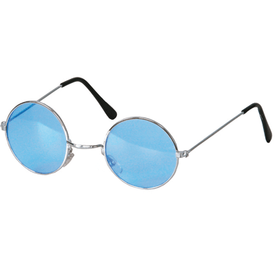 Hippie-flower power verkleed bril blauw