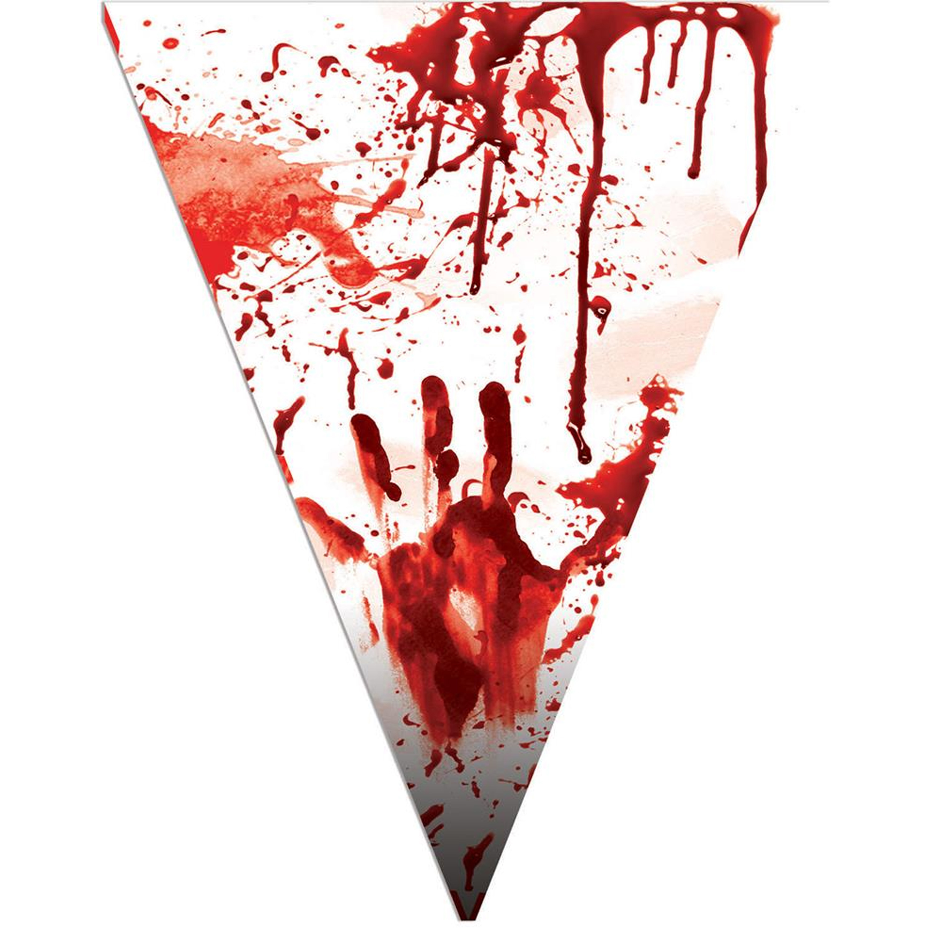 Horror-Halloween thema vlaggenlijn feestslinger bloederig plastic 500 cm
