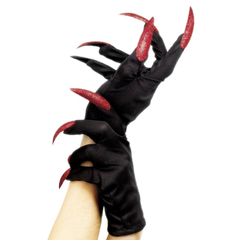 Horror handschoenen met nagels voor volwassenen