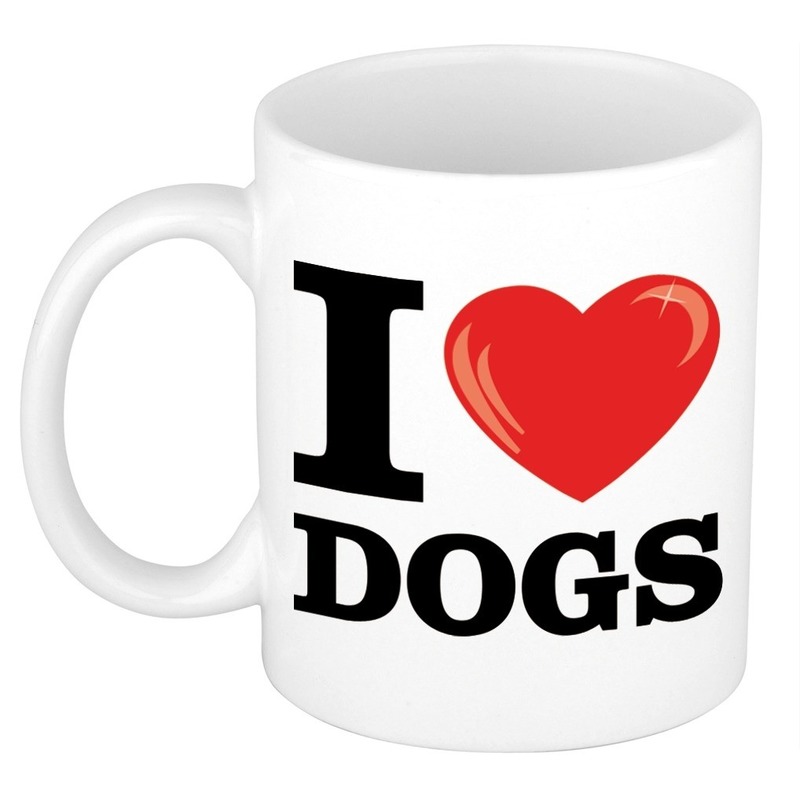 I Love Dogs- honden beker 300 ml