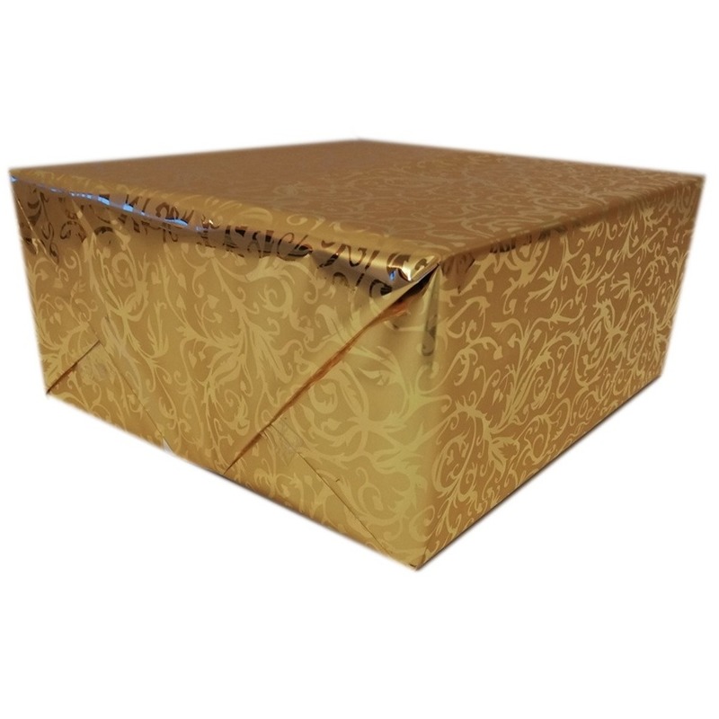 Inpakpapier-cadeaupapier goud klassiek design 150 x 70 cm