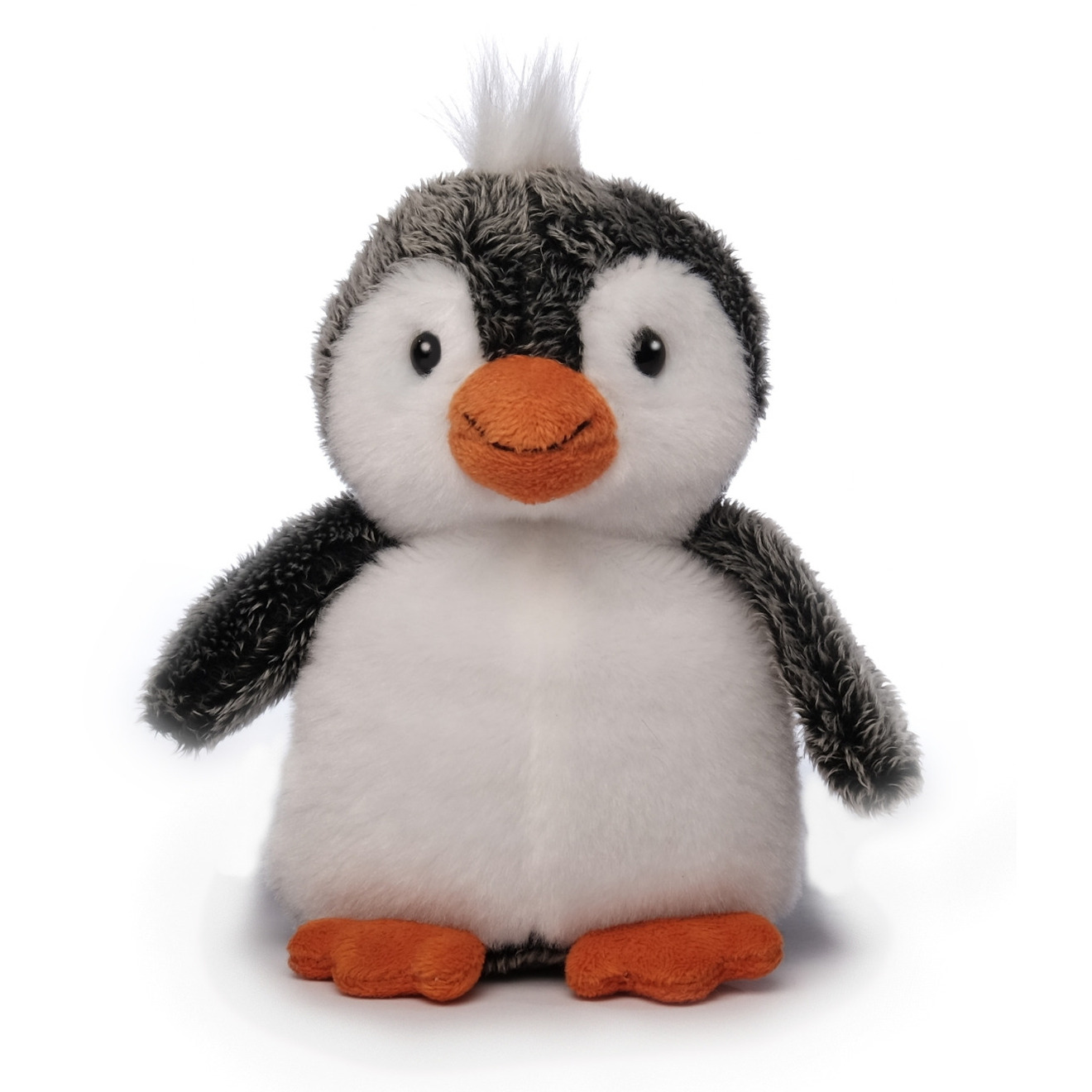 Inware pluche pinguin knuffeldier grijs-wit staand 16 cm