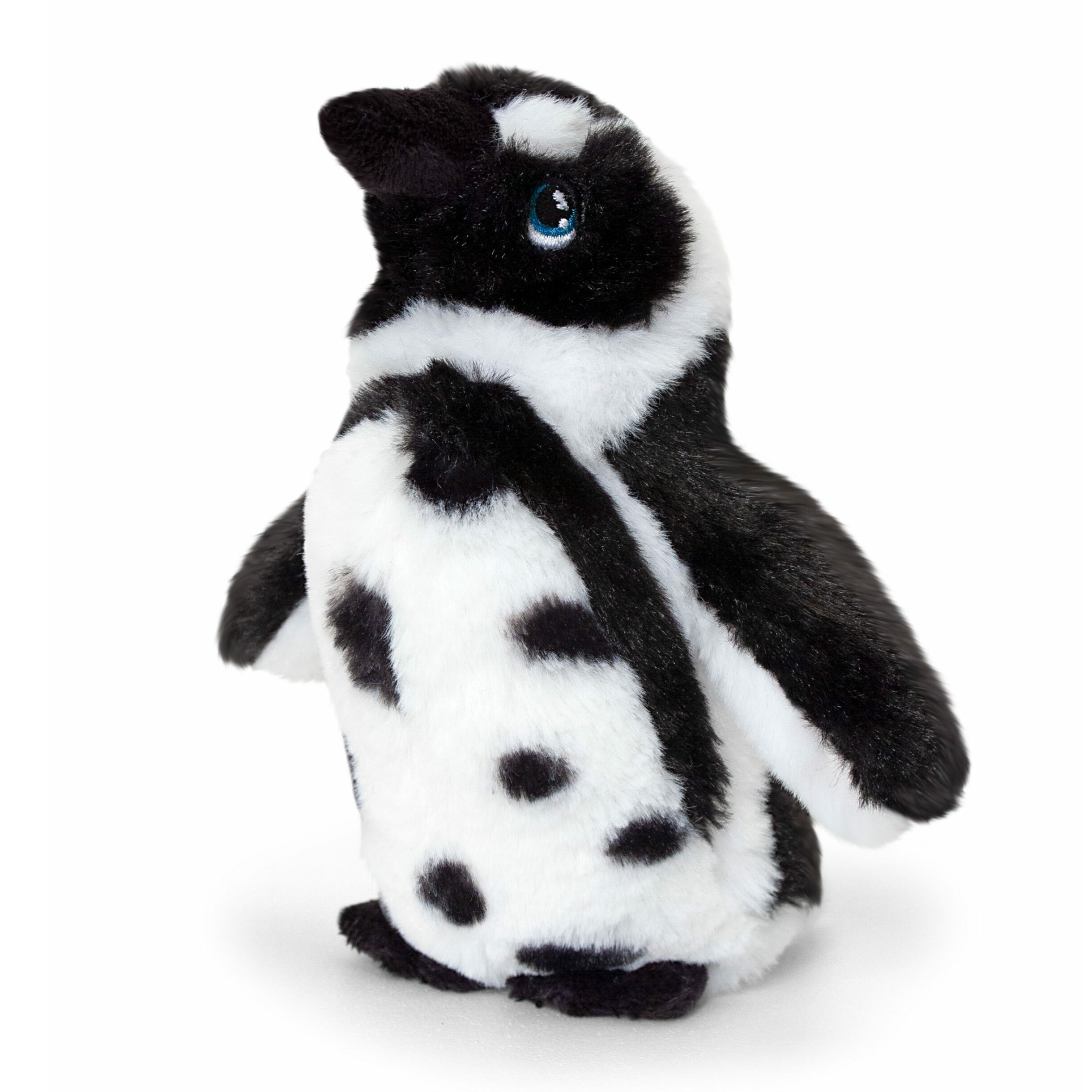 Keel Toys pluche Humboldt pinguin knuffeldier wit-zwart staand 25 cm