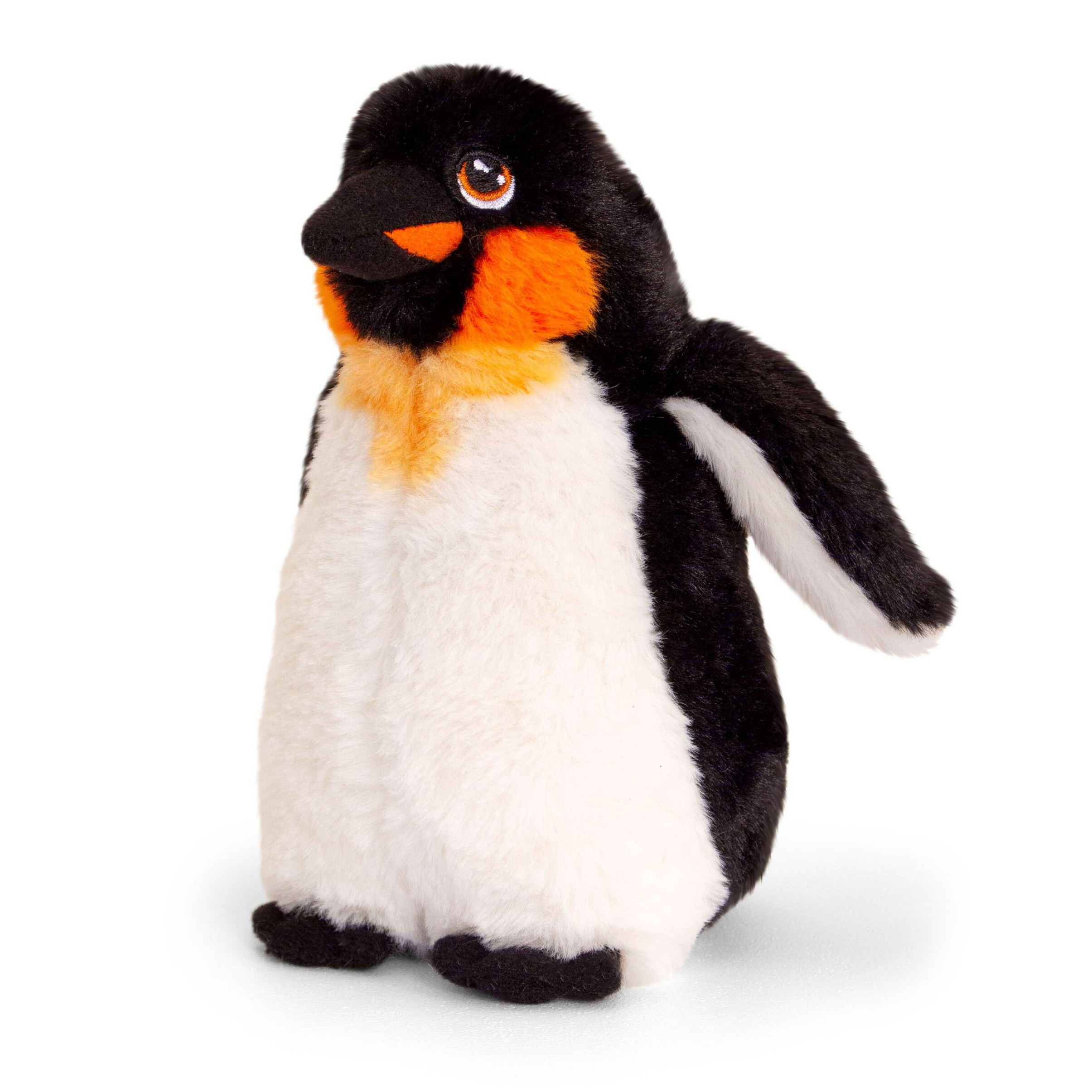 Keel Toys pluche keizers pinguin knuffeldier wit-zwart staand 20 cm
