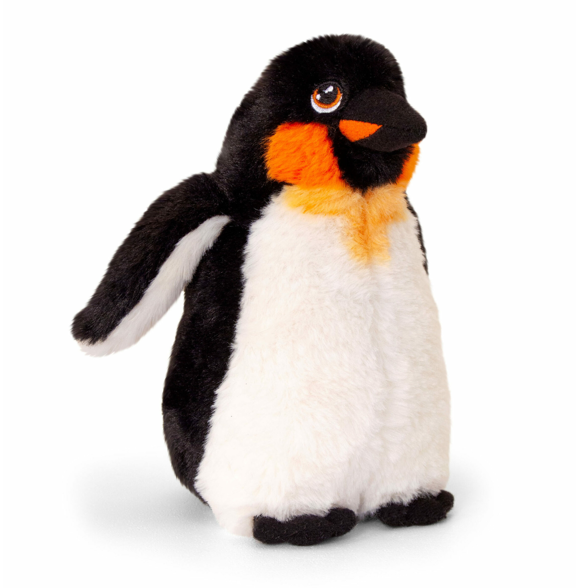 Keel Toys pluche keizers pinguin knuffeldier wit-zwart staand 25 cm