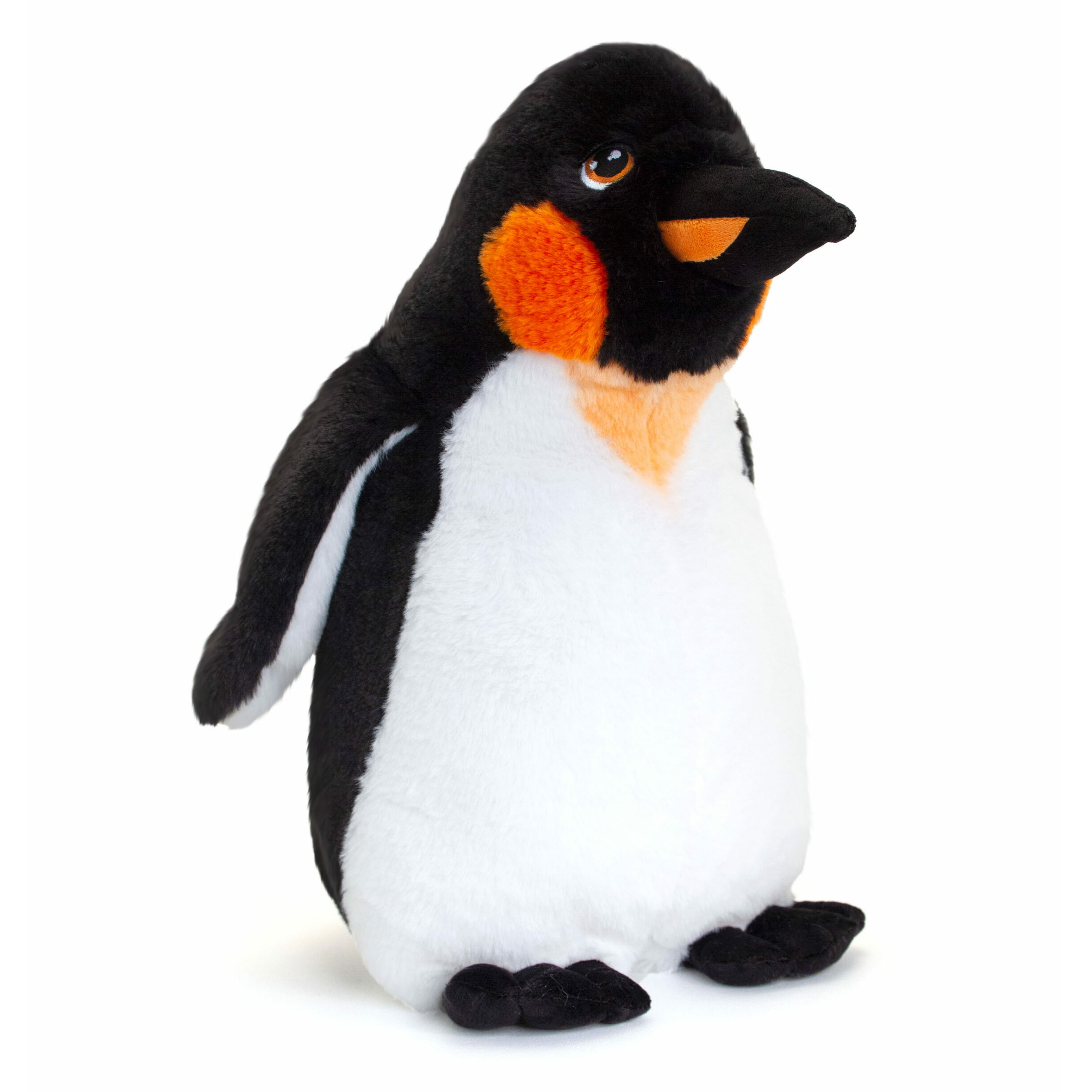 Keel Toys pluche keizers pinguin knuffeldier wit-zwart staand 40 cm