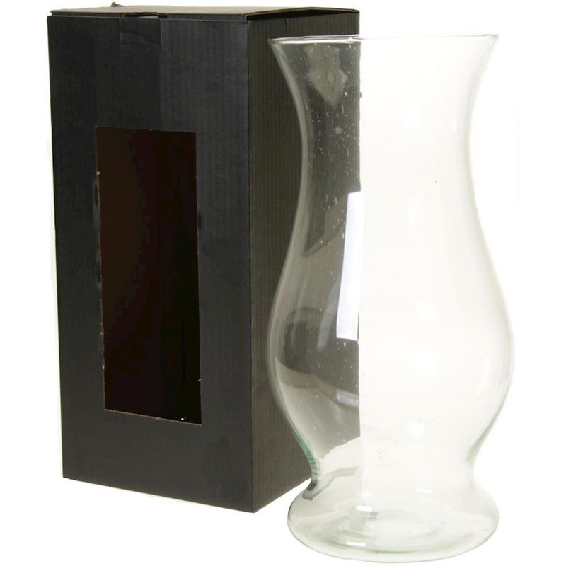 Kelk vaas van helder glas 40 cm