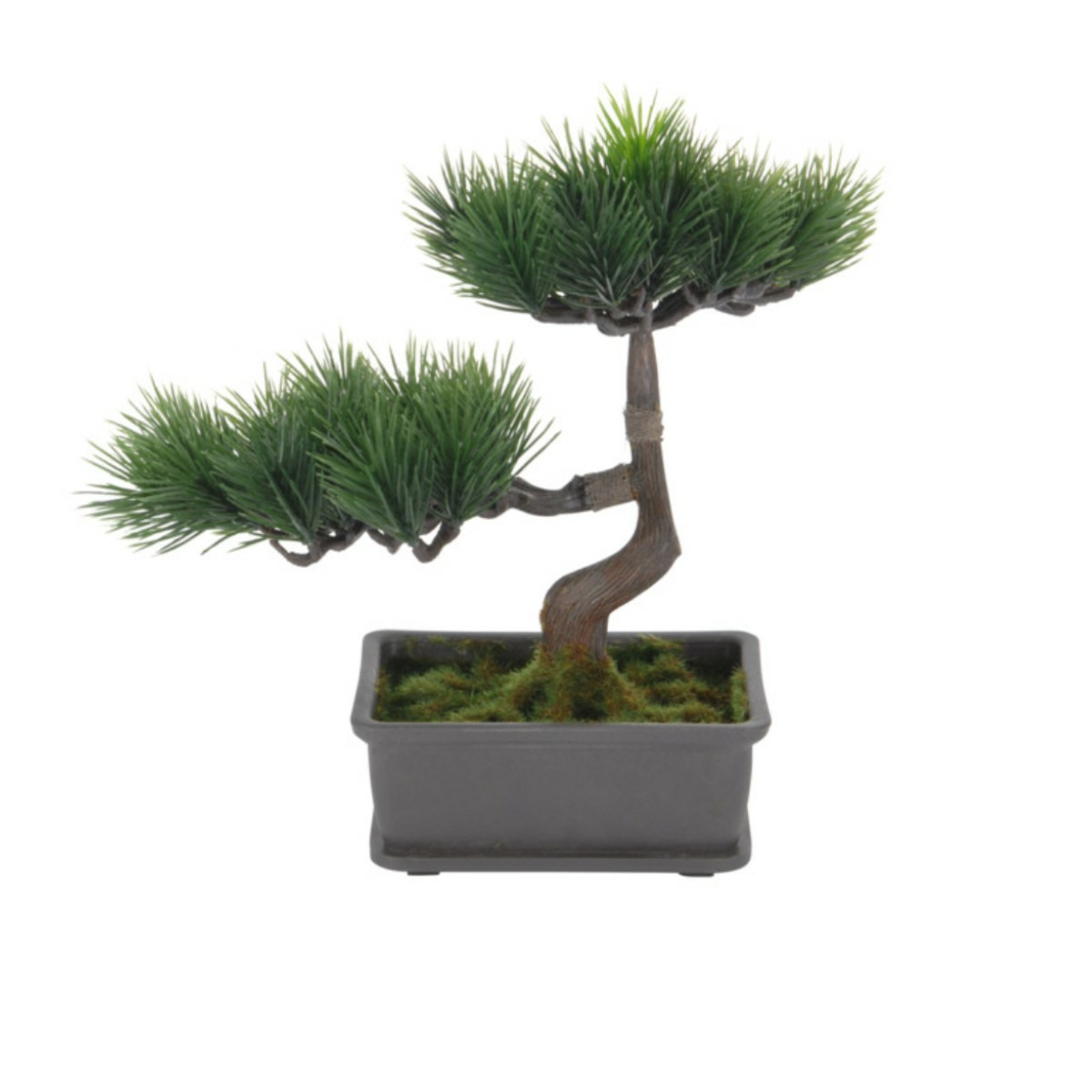 Kunstplant bonsai boompje in pot Japans decoratie 27 cm dennen naalden