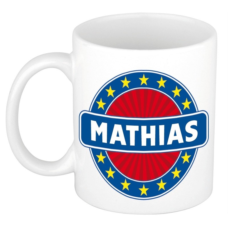 Mathias naam koffie mok-beker 300 ml