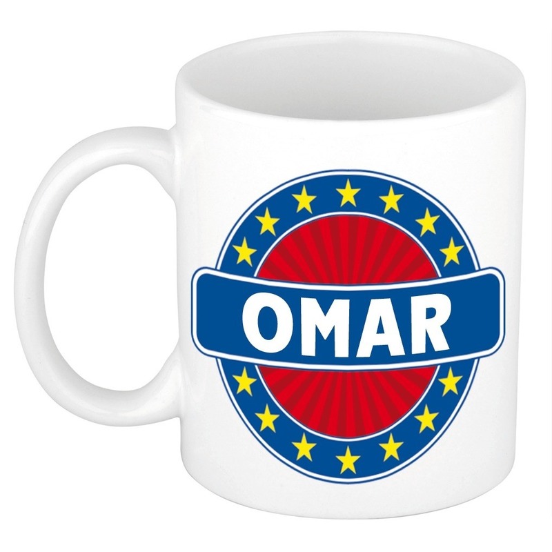 Omar naam koffie mok-beker 300 ml
