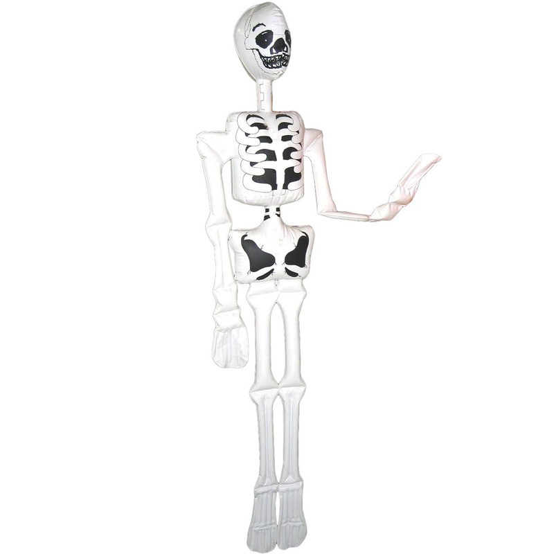 Opblaasbaar skelet-geraamte Halloween decoratie 180 cm
