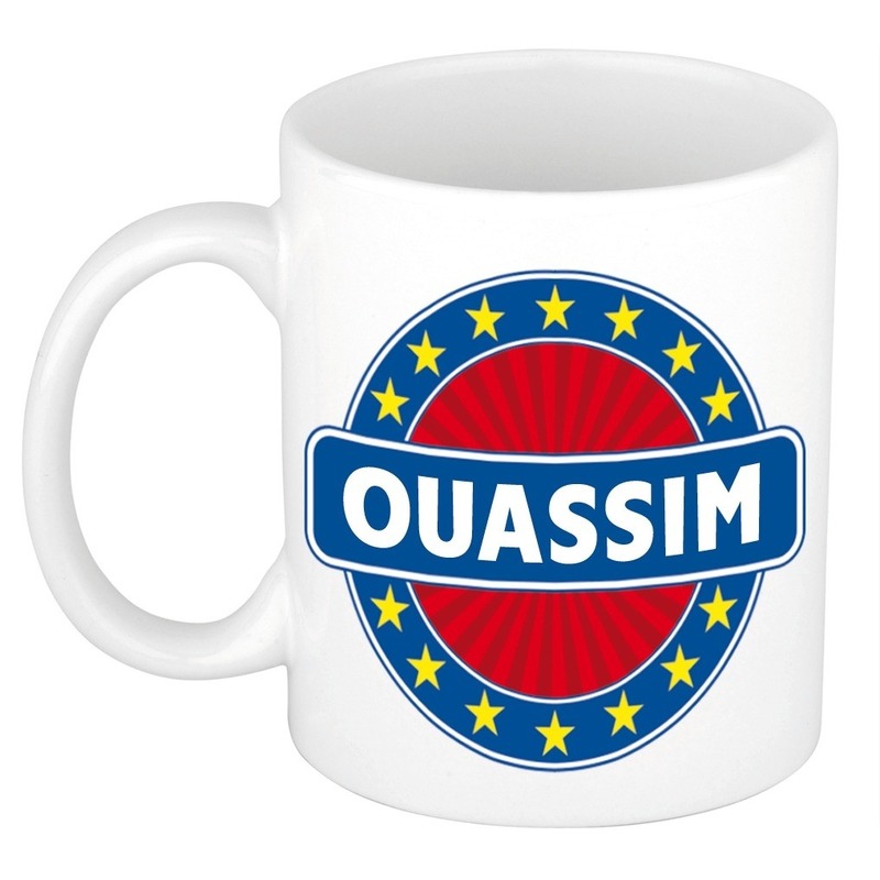 Ouassim naam koffie mok-beker 300 ml